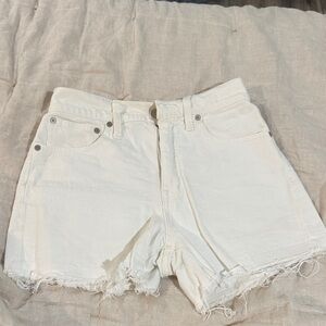 Madewell Off-White Jean Shorts